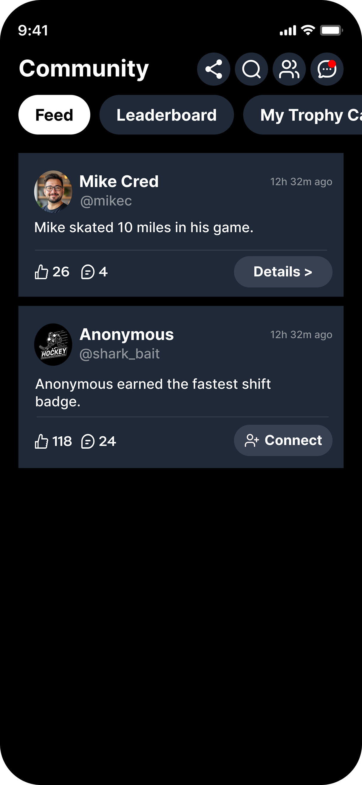 App Screenshot 4 - Community Leaderboard